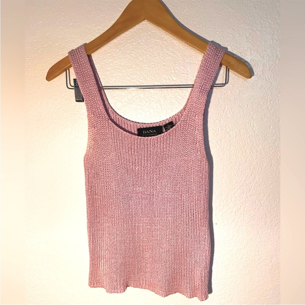 Dana Bunchman crochet summer top mauve
